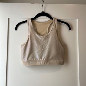 Iridescent razorback sports bra